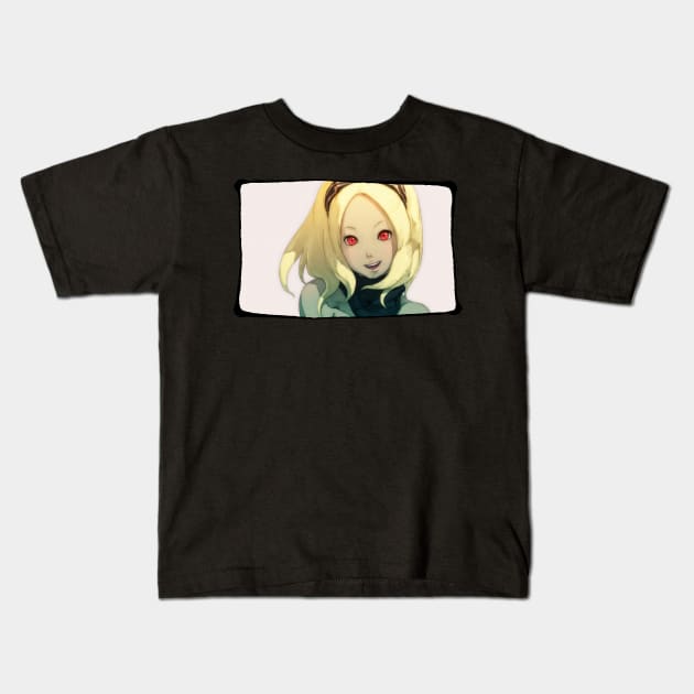 Gravity Rush - Kat Smile Portrait Kids T-Shirt by Gekidami